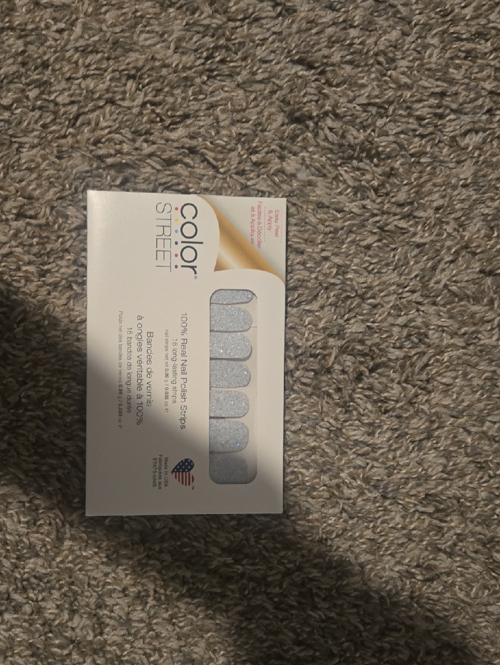 Color Street Silver Glitter Nail Strips by Color Street